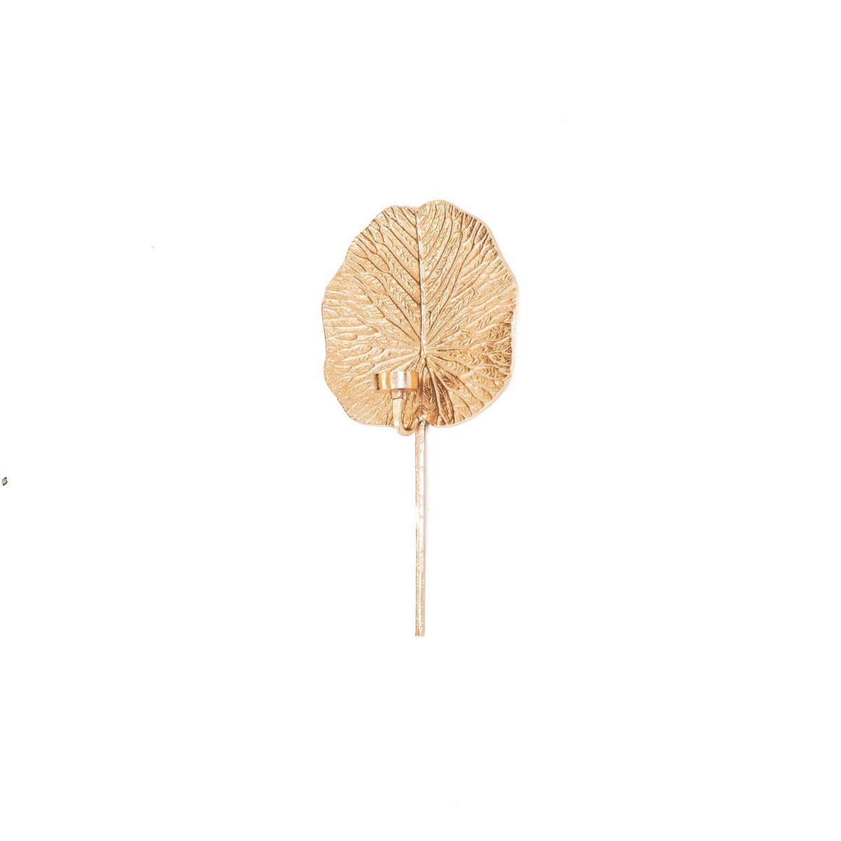 HV Kaarshouder Lily Leaf - Goud - 23x8x47cm