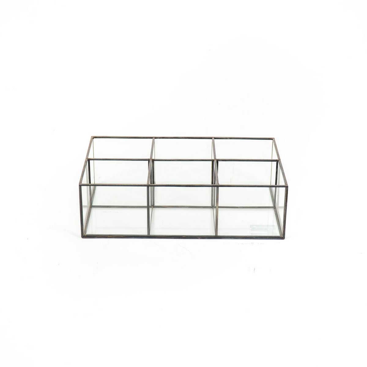 HV Box Glas - Zwart - 25x15,5x7,5cm