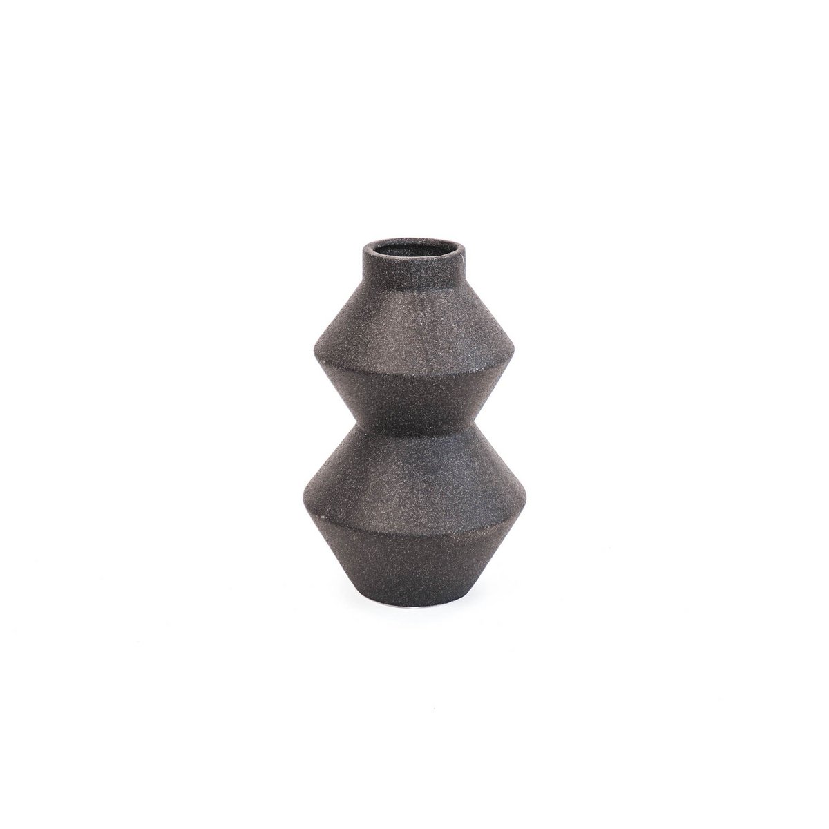 HV Organic Shape Vase - Black-13x13x22