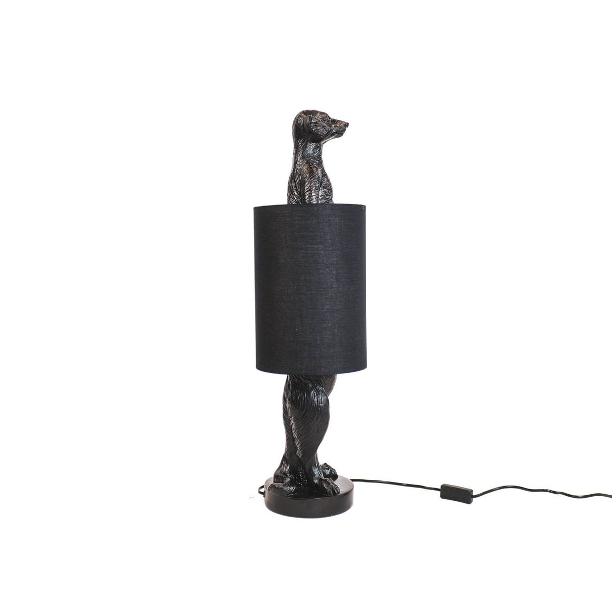 HV Lamp Meerkat - Zwart - 20x70x20cm