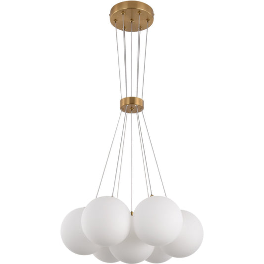 Hanglamp Jenna White Gold 7-Licht