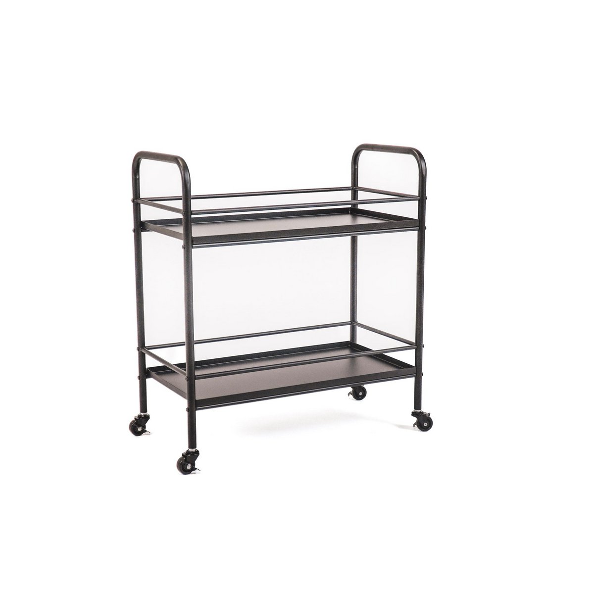 HV Trolley Metaal - Zwart - 60x30x66,5cm