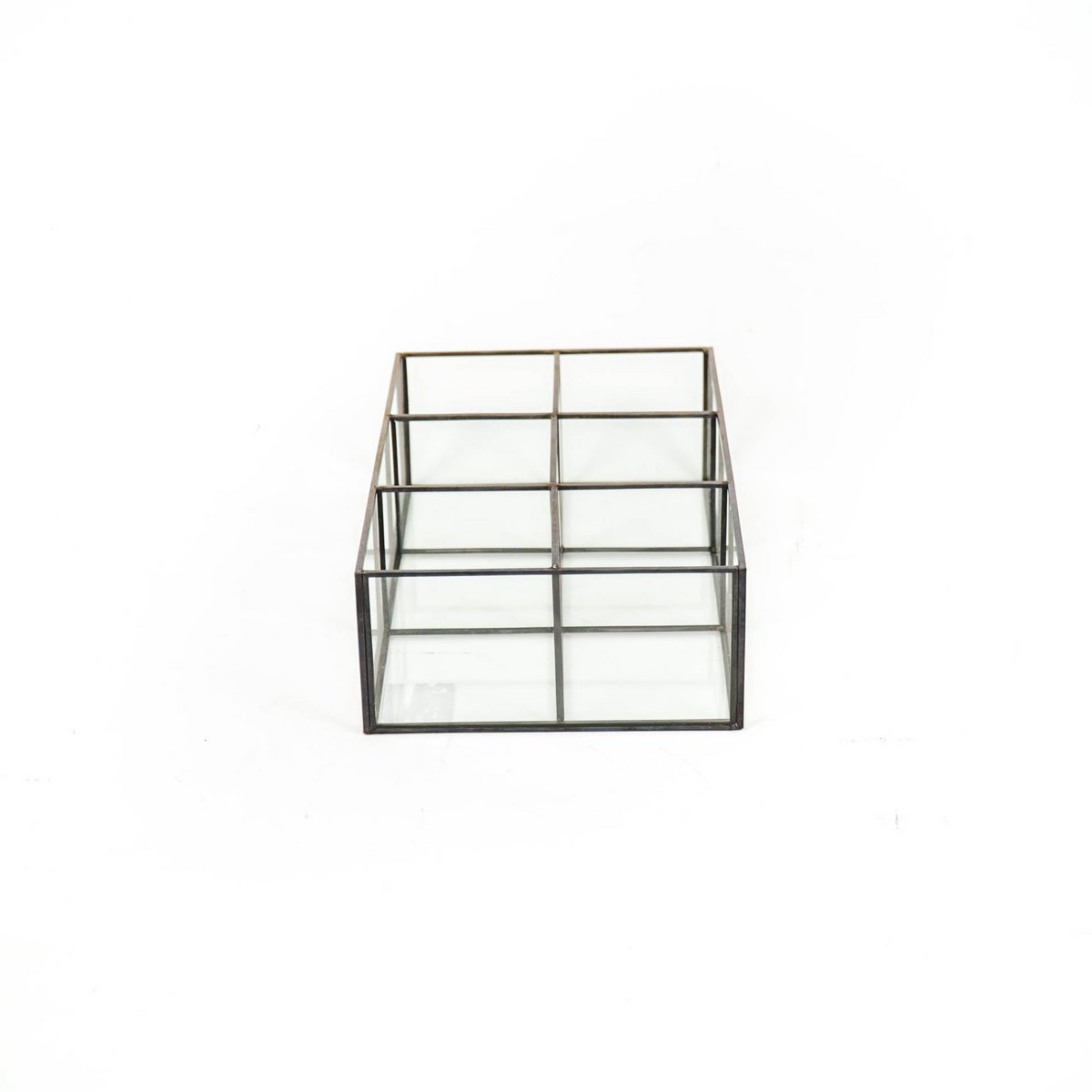 HV Box Glas - Zwart - 25x15,5x7,5cm