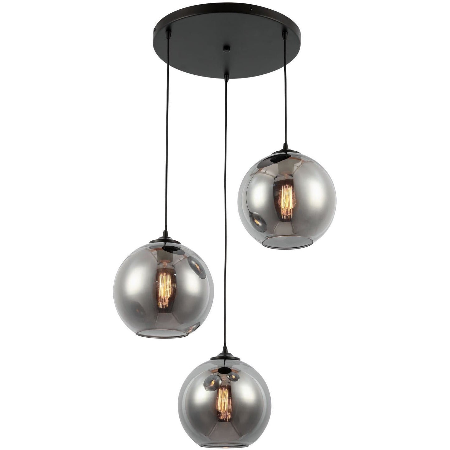 Hanglamp Smoke Glas 3-Licht