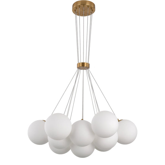 Hanglamp Jenna White Gold 13-Licht