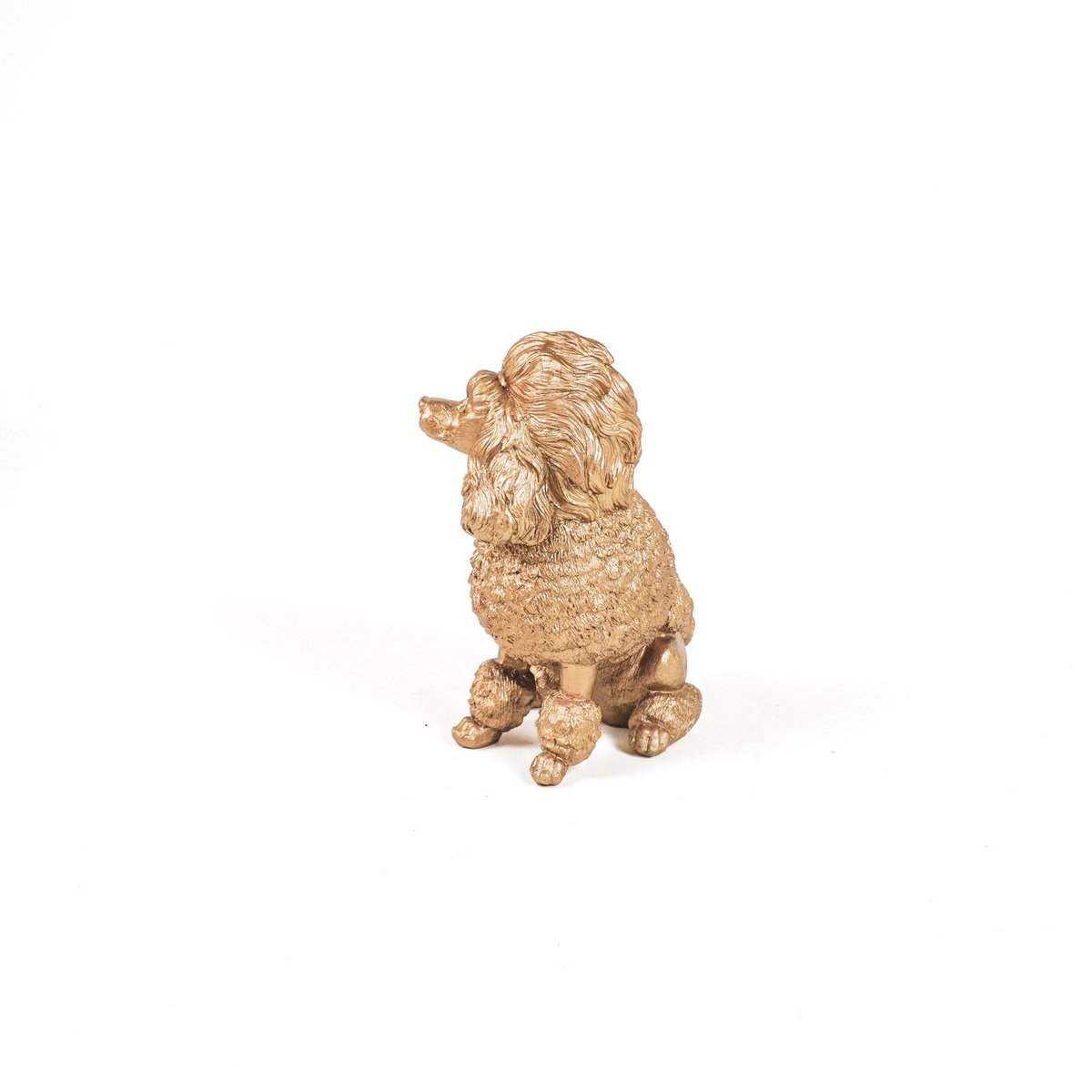 HV Franse Poedel Hond - Goud - 21,5x13x26,5cm